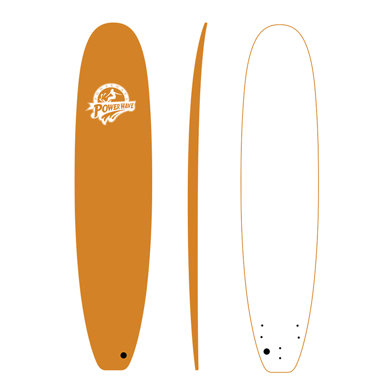 Oranssi ixpe pehmeät surffilaudat Korkealaatuiset lämmön pehmeät ylimmät surffilaudat